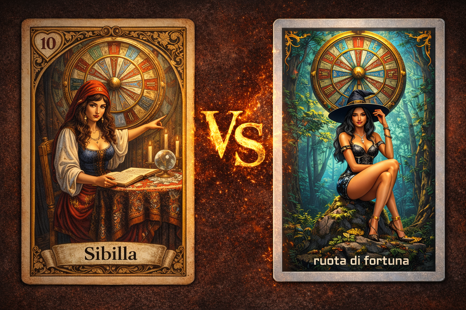 sibille tradizionali confronto con sibille delle streghe