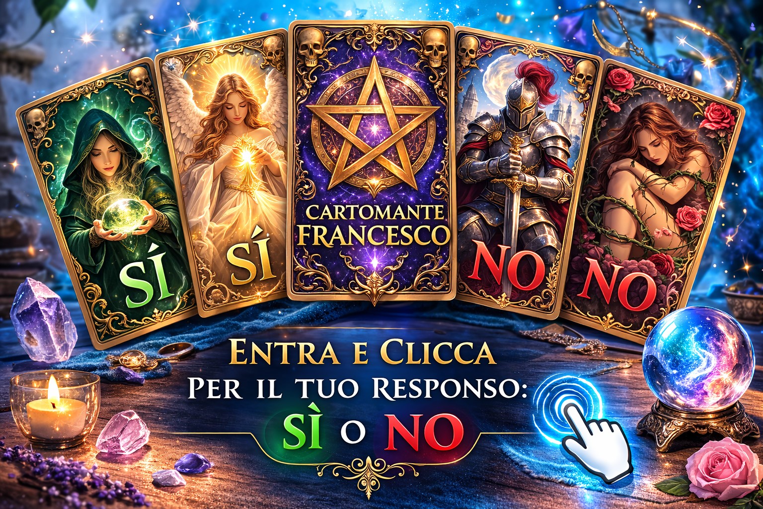 cartomante francesco tarocchi si o no 3 carte gratis